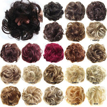 Load image into Gallery viewer, Oubeca Synthetic Flexible Hair Buns Curly Scrunchy Chignon Elastic Messy Wavy Scrunchies Wrap For Ponytail Extensions For Women