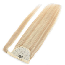 Load image into Gallery viewer, Ponytail Human Hair Remy Straight European Ponytail Hairstyles 60g 100% Natural Hair Clip in Extensions by BHF