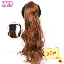 Load image into Gallery viewer, WTB 22" Long Wavy Wrap Around Clip In Ponytail Hair Extension Heat Resistant Synthetic Natural Wave Pony Tail Fake Hair