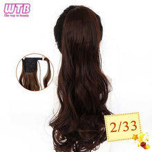 Load image into Gallery viewer, WTB 22" Long Wavy Wrap Around Clip In Ponytail Hair Extension Heat Resistant Synthetic Natural Wave Pony Tail Fake Hair
