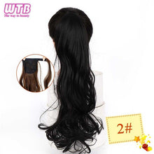 Load image into Gallery viewer, WTB 22" Long Wavy Wrap Around Clip In Ponytail Hair Extension Heat Resistant Synthetic Natural Wave Pony Tail Fake Hair