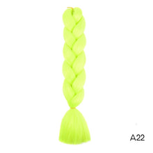 Load image into Gallery viewer, Synthetic hair Braids Ombre Braiding Hair Extension Box Braids Hair Pink Purple Yellow Golden Colors Crochet braids Kanekalon