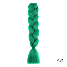 Load image into Gallery viewer, Synthetic hair Braids Ombre Braiding Hair Extension Box Braids Hair Pink Purple Yellow Golden Colors Crochet braids Kanekalon