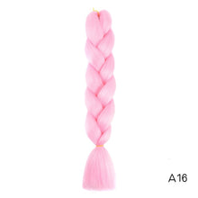 Load image into Gallery viewer, Synthetic hair Braids Ombre Braiding Hair Extension Box Braids Hair Pink Purple Yellow Golden Colors Crochet braids Kanekalon