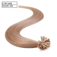 Load image into Gallery viewer, Neitsi Straight Keratin Capsules Human Fusion Hair Nail U Tip Machine Made Remy Pre Bonded Hair Extension 16" 20" 24" 1g/s 50g