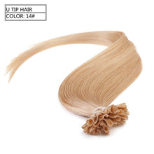 Load image into Gallery viewer, Neitsi Straight Keratin Capsules Human Fusion Hair Nail U Tip Machine Made Remy Pre Bonded Hair Extension 16" 20" 24" 1g/s 50g
