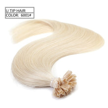 Load image into Gallery viewer, Neitsi Straight Keratin Capsules Human Fusion Hair Nail U Tip Machine Made Remy Pre Bonded Hair Extension 16" 20" 24" 1g/s 50g