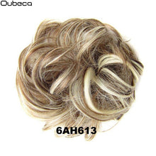Load image into Gallery viewer, Oubeca Synthetic Flexible Hair Buns Curly Scrunchy Chignon Elastic Messy Wavy Scrunchies Wrap For Ponytail Extensions For Women
