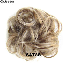 Load image into Gallery viewer, Oubeca Synthetic Flexible Hair Buns Curly Scrunchy Chignon Elastic Messy Wavy Scrunchies Wrap For Ponytail Extensions For Women