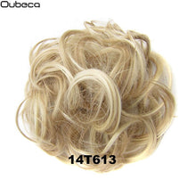 Load image into Gallery viewer, Oubeca Synthetic Flexible Hair Buns Curly Scrunchy Chignon Elastic Messy Wavy Scrunchies Wrap For Ponytail Extensions For Women