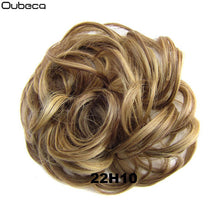 Load image into Gallery viewer, Oubeca Synthetic Flexible Hair Buns Curly Scrunchy Chignon Elastic Messy Wavy Scrunchies Wrap For Ponytail Extensions For Women