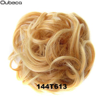 Load image into Gallery viewer, Oubeca Synthetic Flexible Hair Buns Curly Scrunchy Chignon Elastic Messy Wavy Scrunchies Wrap For Ponytail Extensions For Women