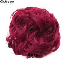 Load image into Gallery viewer, Oubeca Synthetic Flexible Hair Buns Curly Scrunchy Chignon Elastic Messy Wavy Scrunchies Wrap For Ponytail Extensions For Women