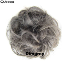 Load image into Gallery viewer, Oubeca Synthetic Flexible Hair Buns Curly Scrunchy Chignon Elastic Messy Wavy Scrunchies Wrap For Ponytail Extensions For Women