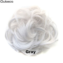 Load image into Gallery viewer, Oubeca Synthetic Flexible Hair Buns Curly Scrunchy Chignon Elastic Messy Wavy Scrunchies Wrap For Ponytail Extensions For Women