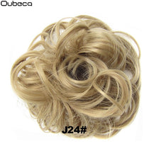 Load image into Gallery viewer, Oubeca Synthetic Flexible Hair Buns Curly Scrunchy Chignon Elastic Messy Wavy Scrunchies Wrap For Ponytail Extensions For Women