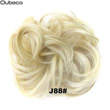 Load image into Gallery viewer, Oubeca Synthetic Flexible Hair Buns Curly Scrunchy Chignon Elastic Messy Wavy Scrunchies Wrap For Ponytail Extensions For Women