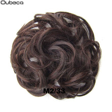 Load image into Gallery viewer, Oubeca Synthetic Flexible Hair Buns Curly Scrunchy Chignon Elastic Messy Wavy Scrunchies Wrap For Ponytail Extensions For Women