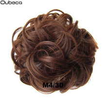 Load image into Gallery viewer, Oubeca Synthetic Flexible Hair Buns Curly Scrunchy Chignon Elastic Messy Wavy Scrunchies Wrap For Ponytail Extensions For Women