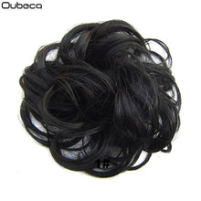 Load image into Gallery viewer, Oubeca Synthetic Flexible Hair Buns Curly Scrunchy Chignon Elastic Messy Wavy Scrunchies Wrap For Ponytail Extensions For Women