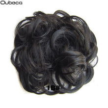 Load image into Gallery viewer, Oubeca Synthetic Flexible Hair Buns Curly Scrunchy Chignon Elastic Messy Wavy Scrunchies Wrap For Ponytail Extensions For Women