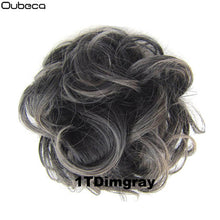 Load image into Gallery viewer, Oubeca Synthetic Flexible Hair Buns Curly Scrunchy Chignon Elastic Messy Wavy Scrunchies Wrap For Ponytail Extensions For Women