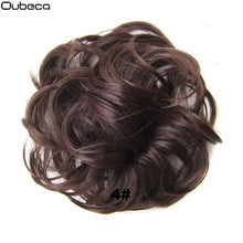 Load image into Gallery viewer, Oubeca Synthetic Flexible Hair Buns Curly Scrunchy Chignon Elastic Messy Wavy Scrunchies Wrap For Ponytail Extensions For Women