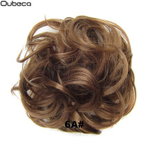 Load image into Gallery viewer, Oubeca Synthetic Flexible Hair Buns Curly Scrunchy Chignon Elastic Messy Wavy Scrunchies Wrap For Ponytail Extensions For Women