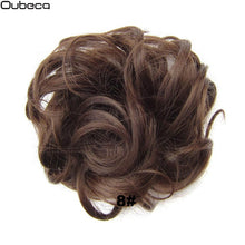 Load image into Gallery viewer, Oubeca Synthetic Flexible Hair Buns Curly Scrunchy Chignon Elastic Messy Wavy Scrunchies Wrap For Ponytail Extensions For Women