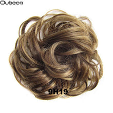 Load image into Gallery viewer, Oubeca Synthetic Flexible Hair Buns Curly Scrunchy Chignon Elastic Messy Wavy Scrunchies Wrap For Ponytail Extensions For Women