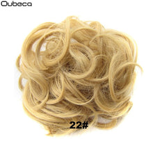 Load image into Gallery viewer, Oubeca Synthetic Flexible Hair Buns Curly Scrunchy Chignon Elastic Messy Wavy Scrunchies Wrap For Ponytail Extensions For Women