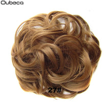 Load image into Gallery viewer, Oubeca Synthetic Flexible Hair Buns Curly Scrunchy Chignon Elastic Messy Wavy Scrunchies Wrap For Ponytail Extensions For Women