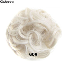 Load image into Gallery viewer, Oubeca Synthetic Flexible Hair Buns Curly Scrunchy Chignon Elastic Messy Wavy Scrunchies Wrap For Ponytail Extensions For Women